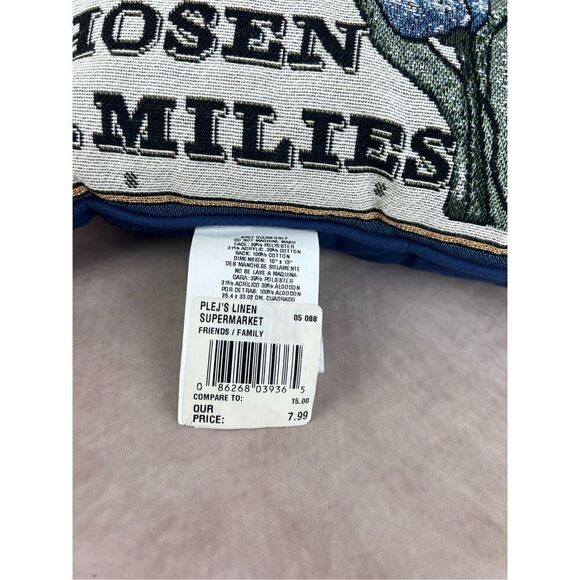 Vintage Embroidered Flower Pillow - Picture 3 of 4